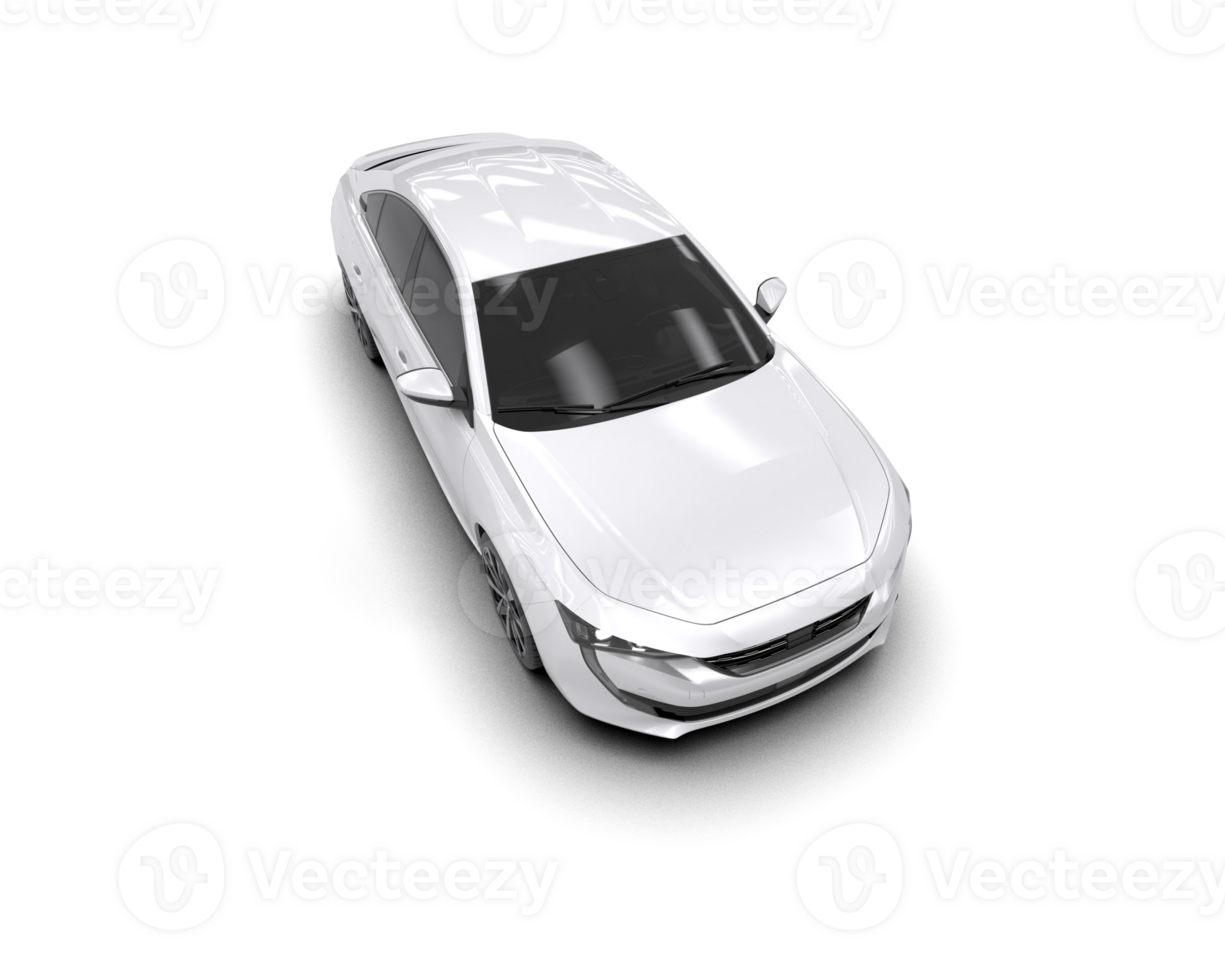 Modern car isolated on background. 3d rendering - illustration png