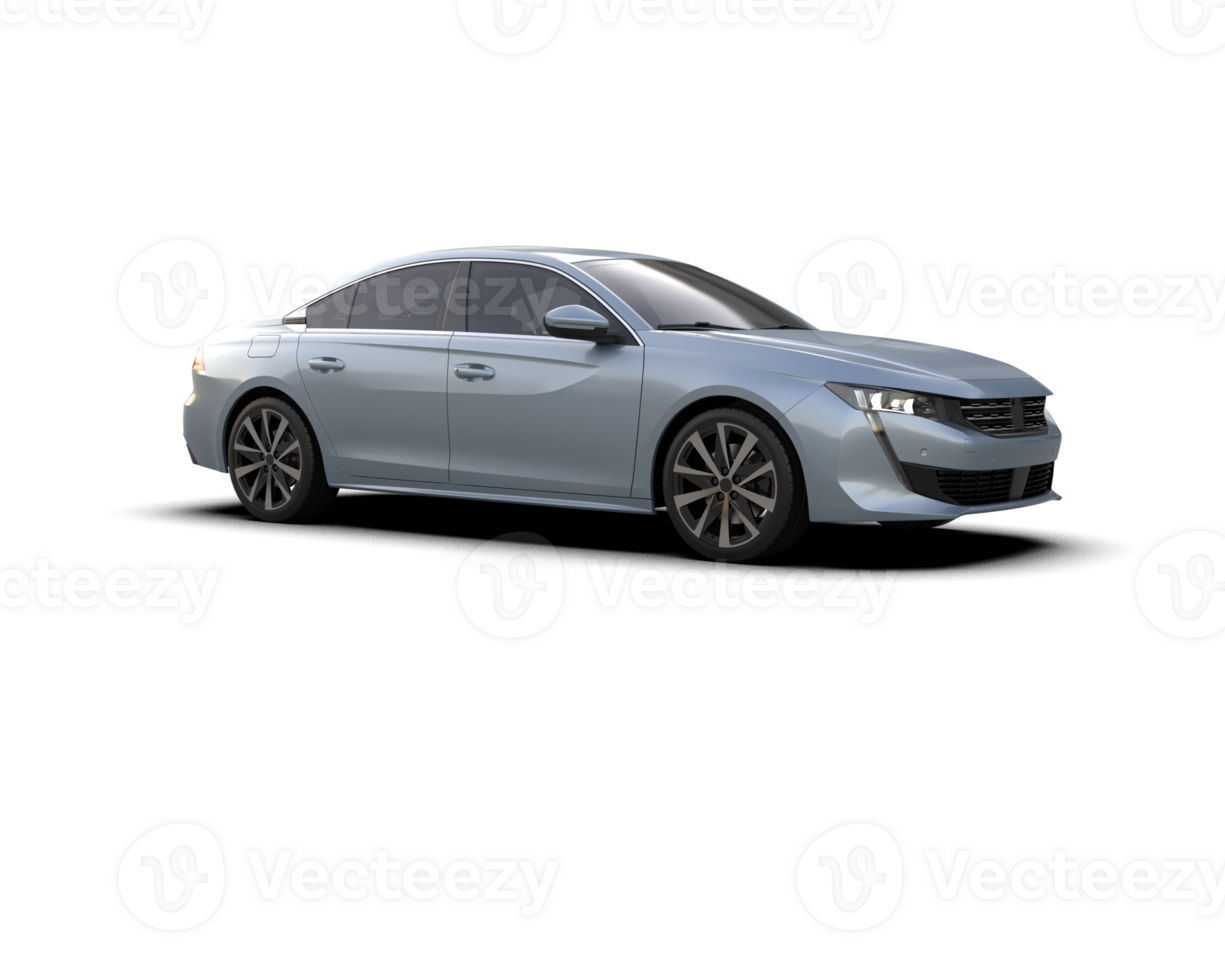 Modern car isolated on background. 3d rendering - illustration png