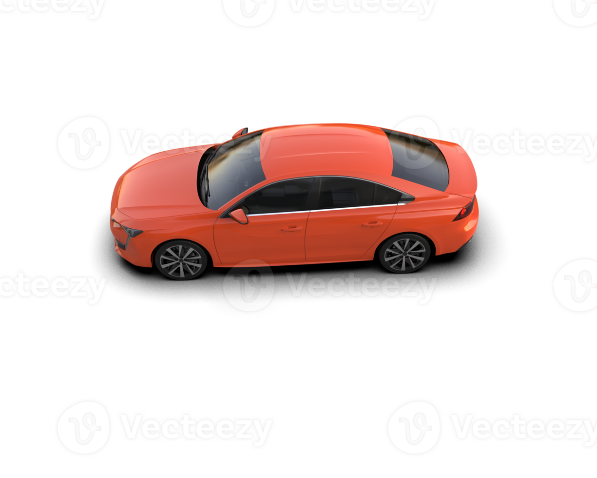 Modern car isolated on background. 3d rendering - illustration png