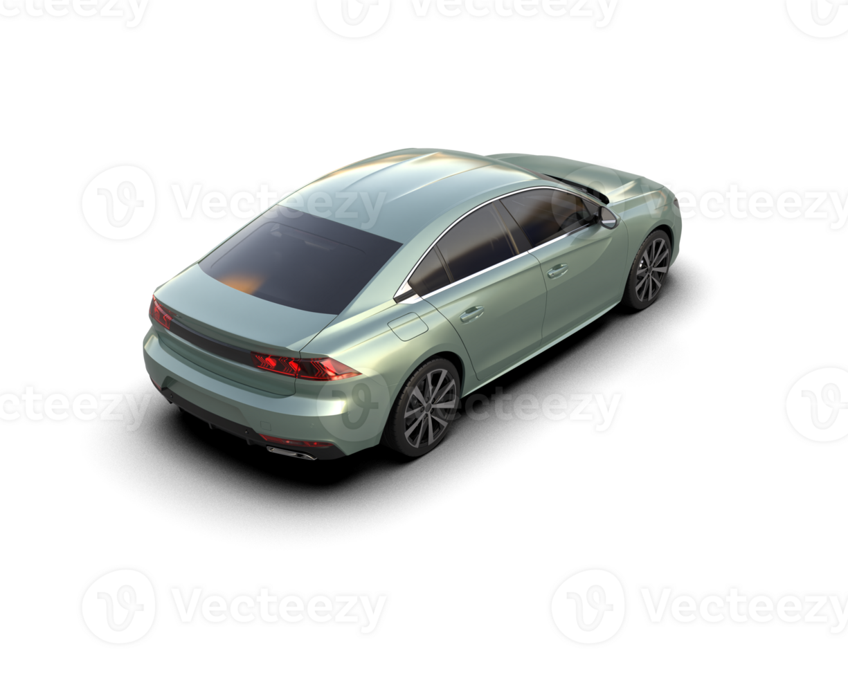 Modern car isolated on background. 3d rendering - illustration png