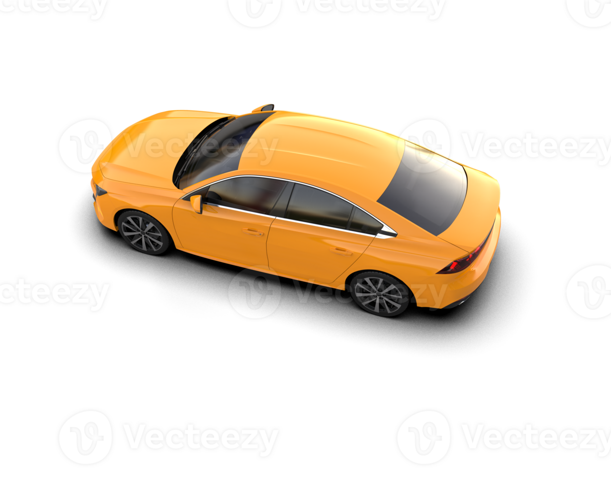 Modern car isolated on background. 3d rendering - illustration png