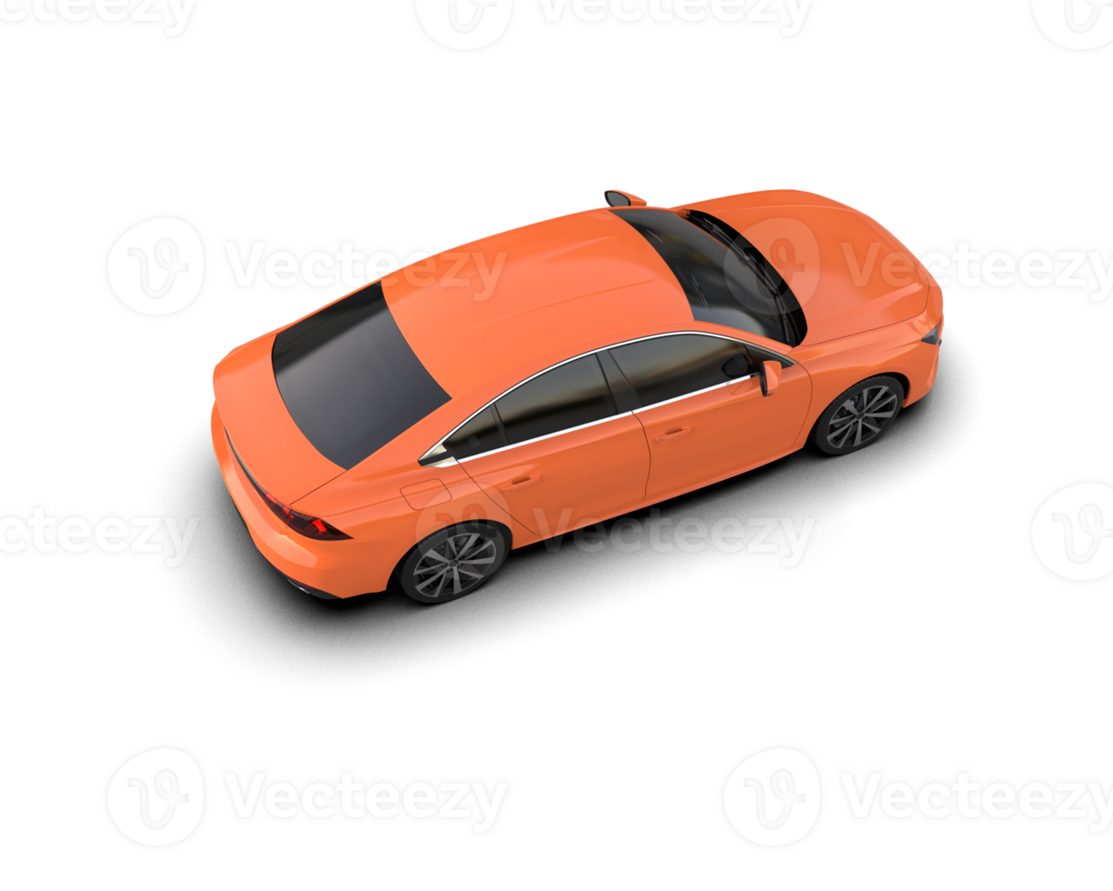 Modern car isolated on background. 3d rendering - illustration png