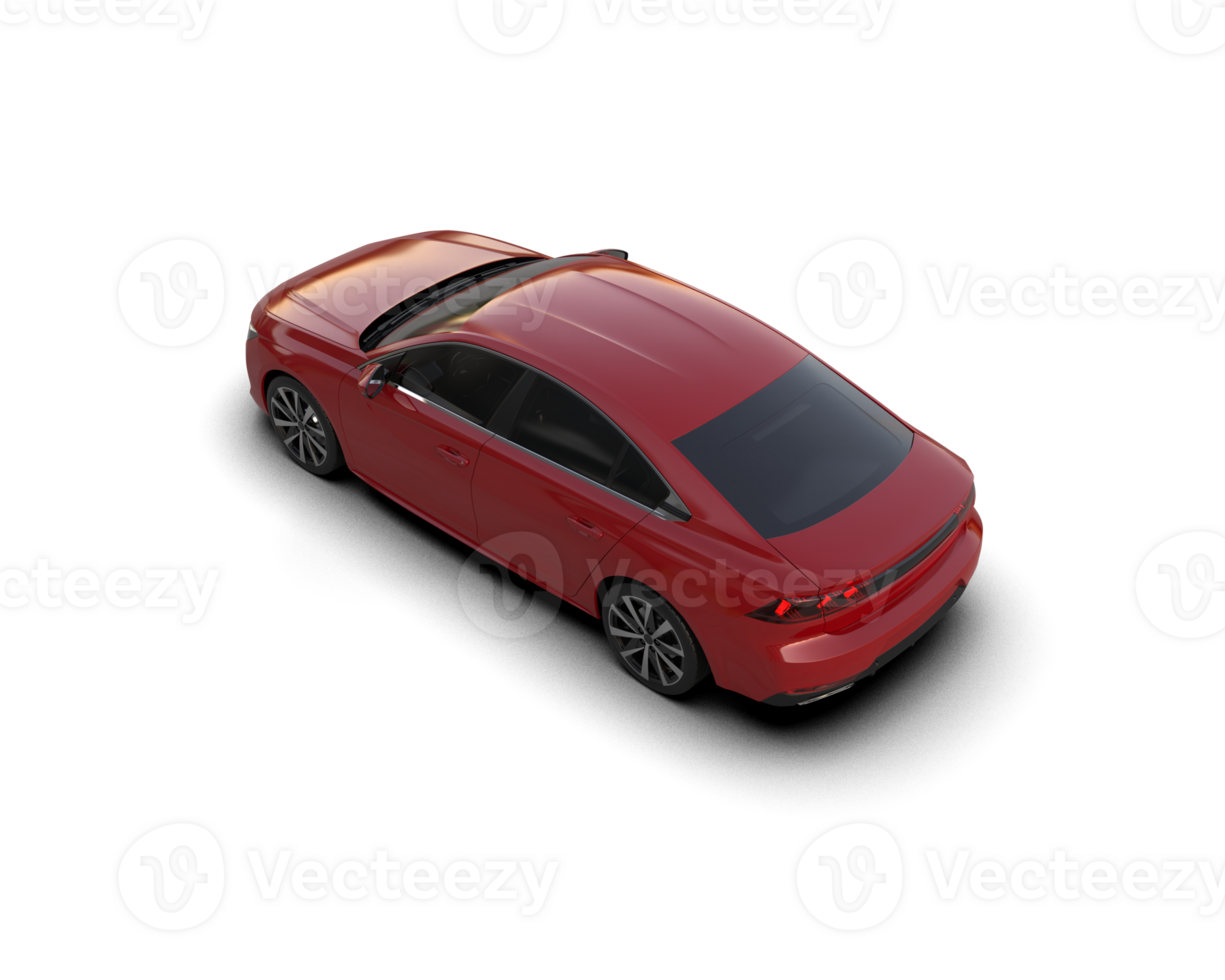 Modern car isolated on background. 3d rendering - illustration png