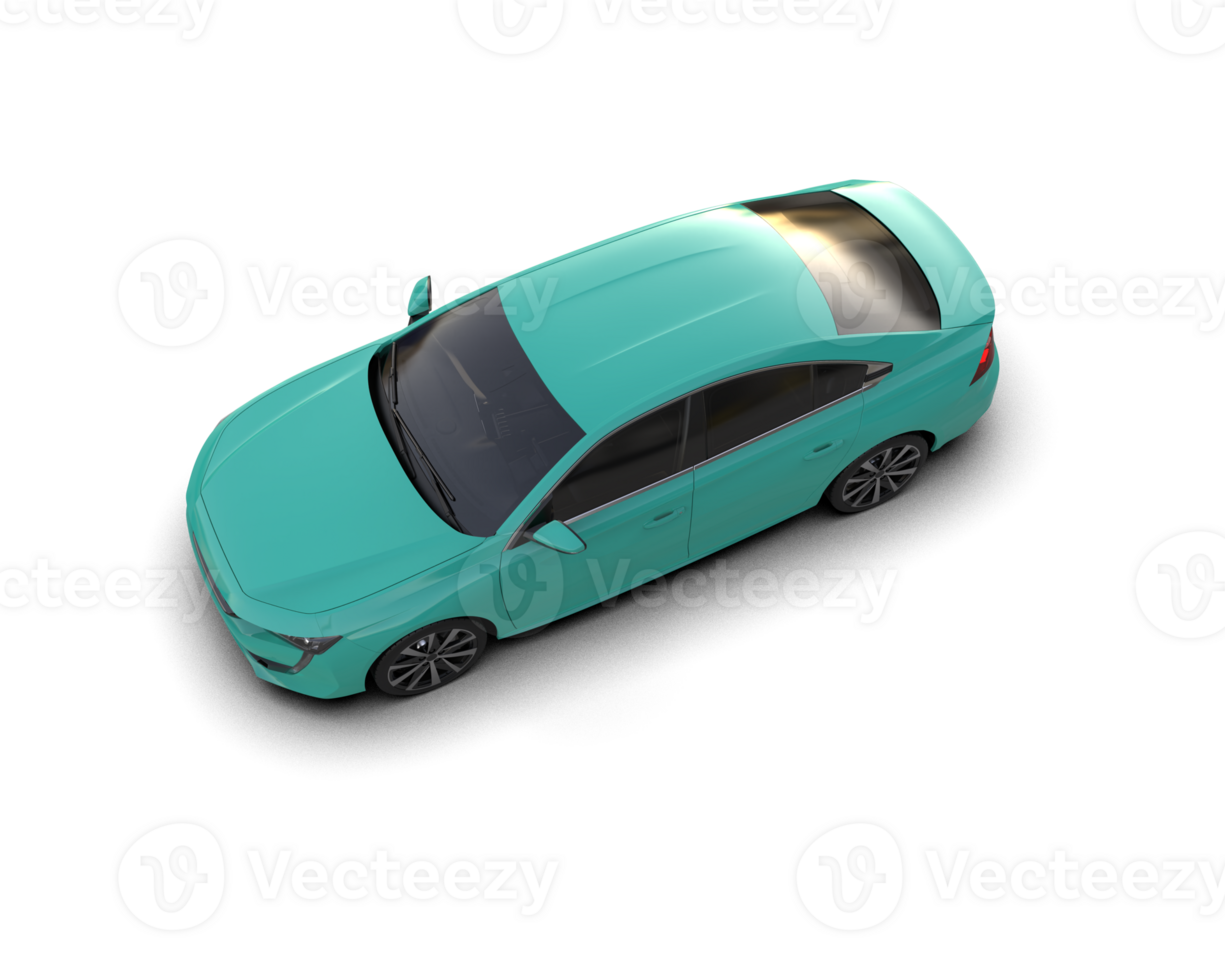 Modern car isolated on background. 3d rendering - illustration png