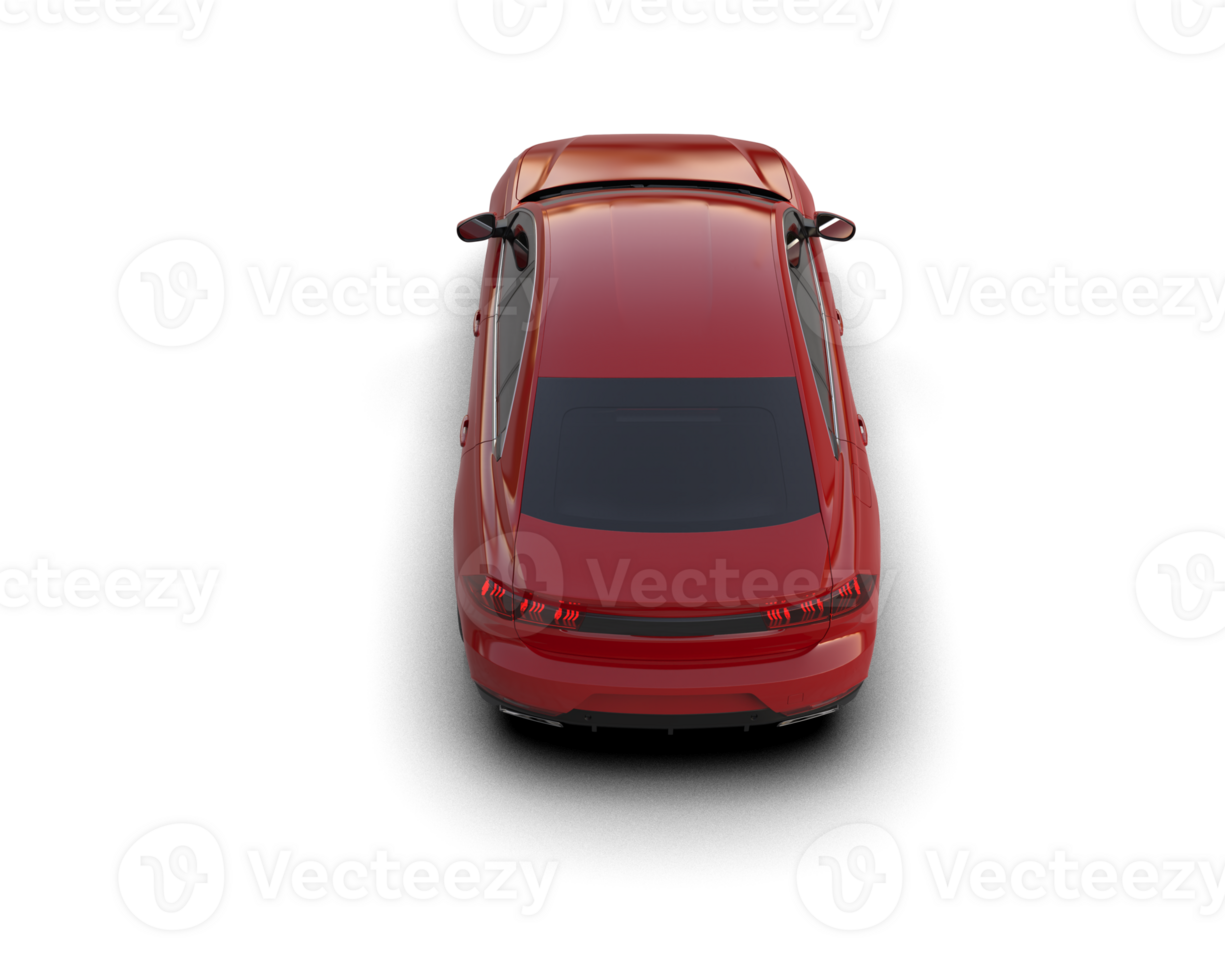 Modern car isolated on background. 3d rendering - illustration png