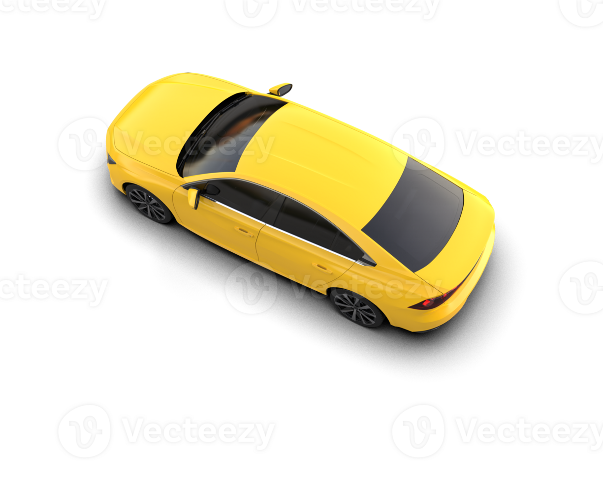 Modern car isolated on background. 3d rendering - illustration png