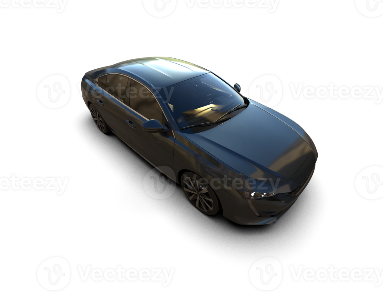 Modern car isolated on background. 3d rendering - illustration png