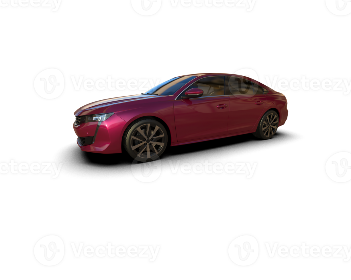 Modern car isolated on background. 3d rendering - illustration png