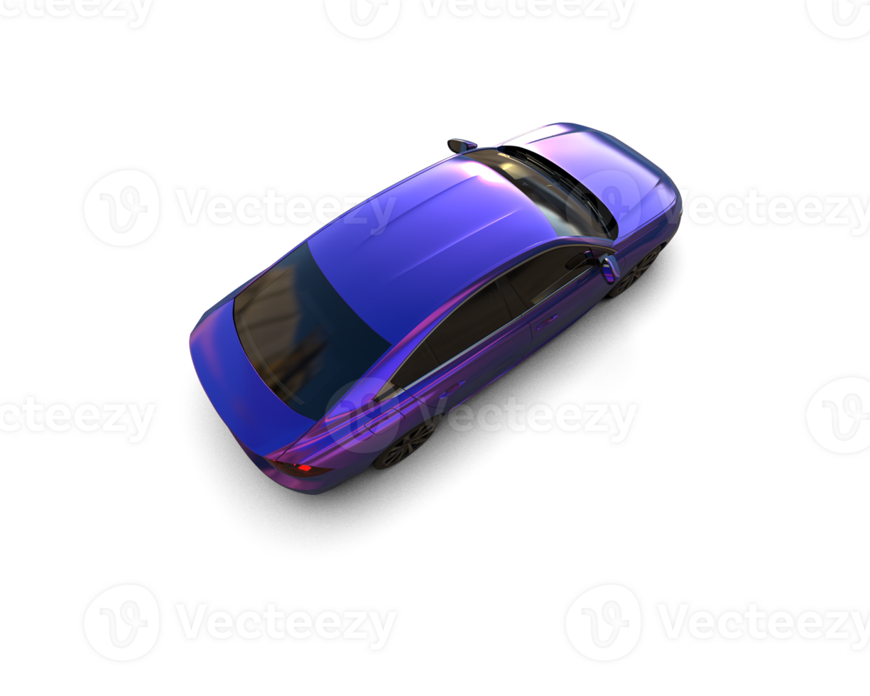 Modern car isolated on background. 3d rendering - illustration png
