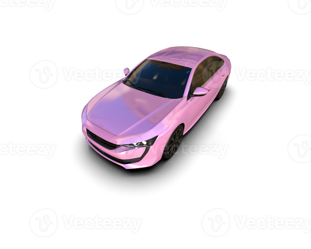 Modern car isolated on background. 3d rendering - illustration png