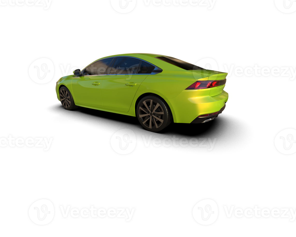 Modern car isolated on background. 3d rendering - illustration png