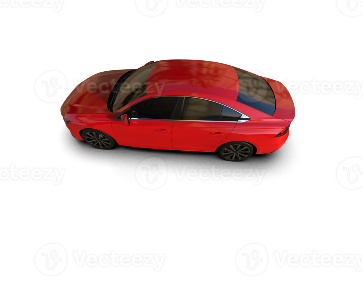 Modern car isolated on background. 3d rendering - illustration png