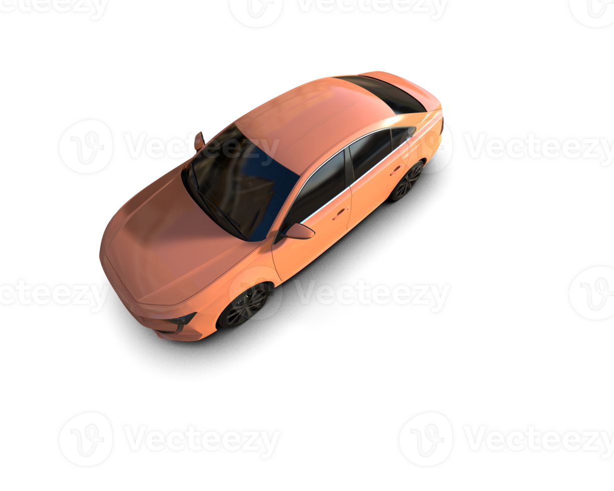 Modern car isolated on background. 3d rendering - illustration png