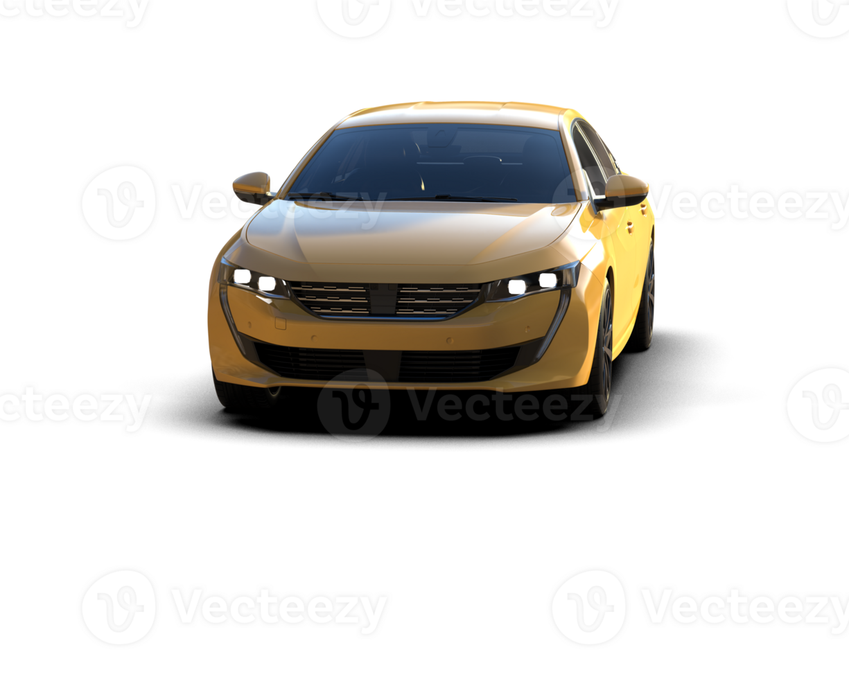Modern car isolated on background. 3d rendering - illustration png