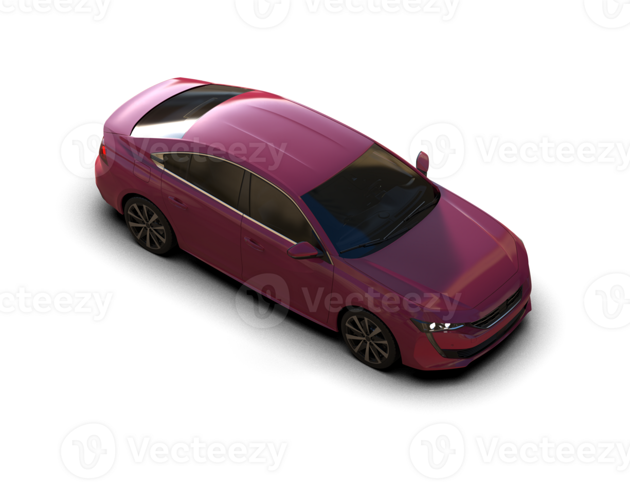 Modern car isolated on background. 3d rendering - illustration png
