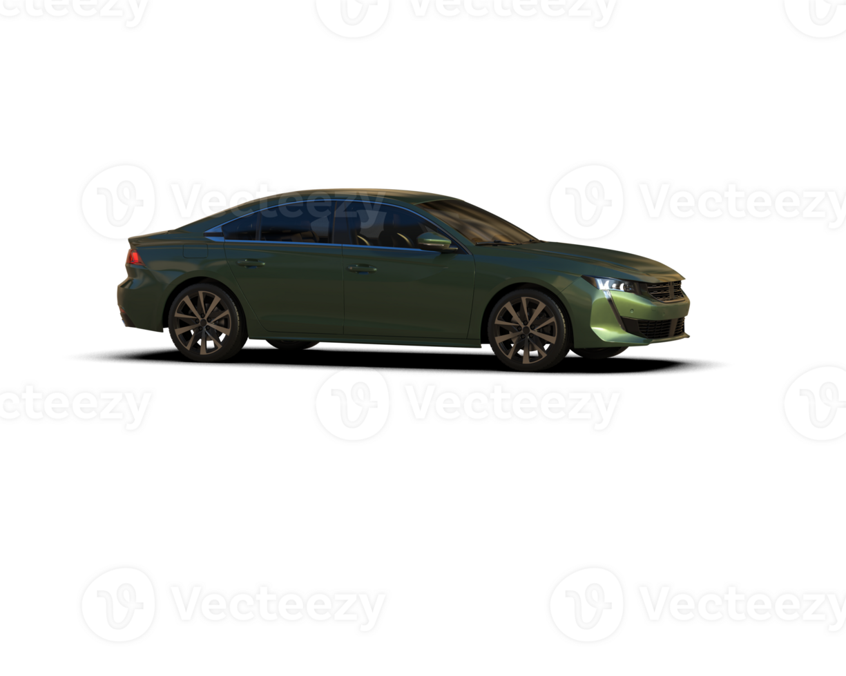 Modern car isolated on background. 3d rendering - illustration png