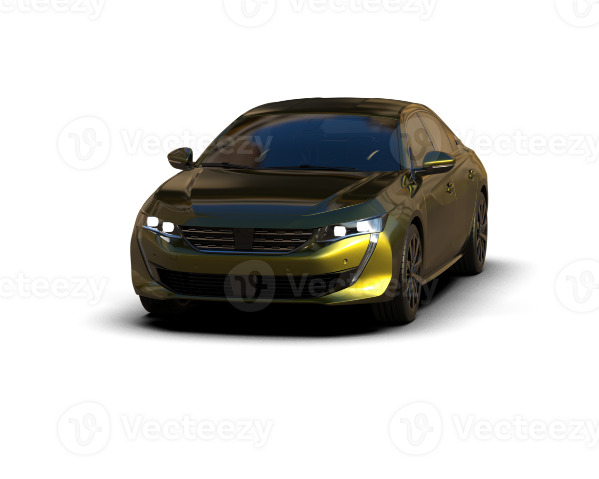 Modern car isolated on background. 3d rendering - illustration png
