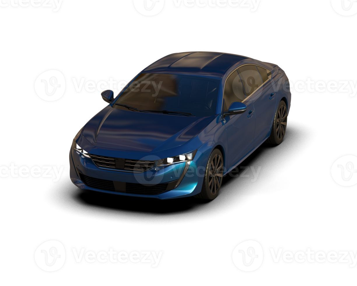 Modern car isolated on background. 3d rendering - illustration png