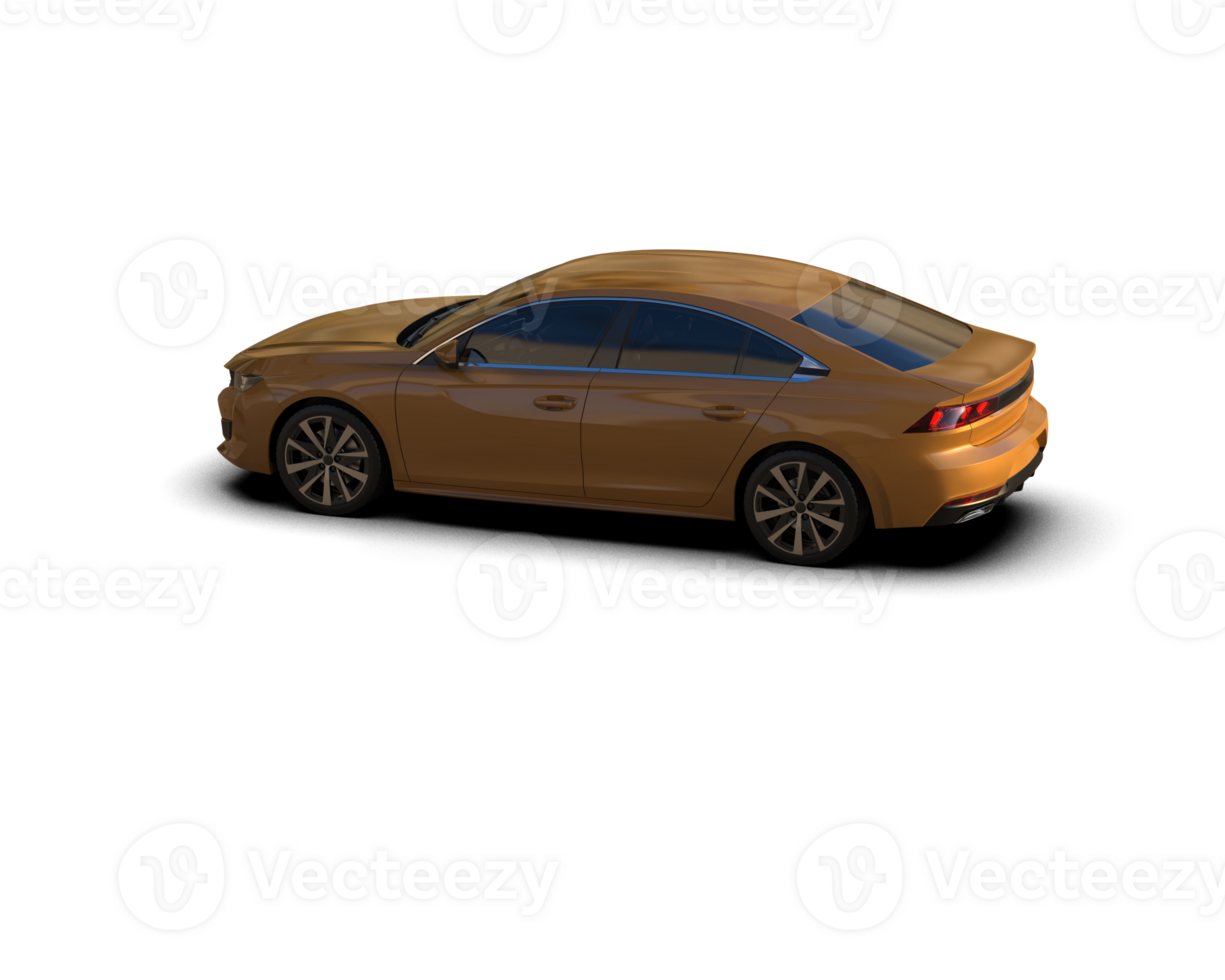 Modern car isolated on background. 3d rendering - illustration png