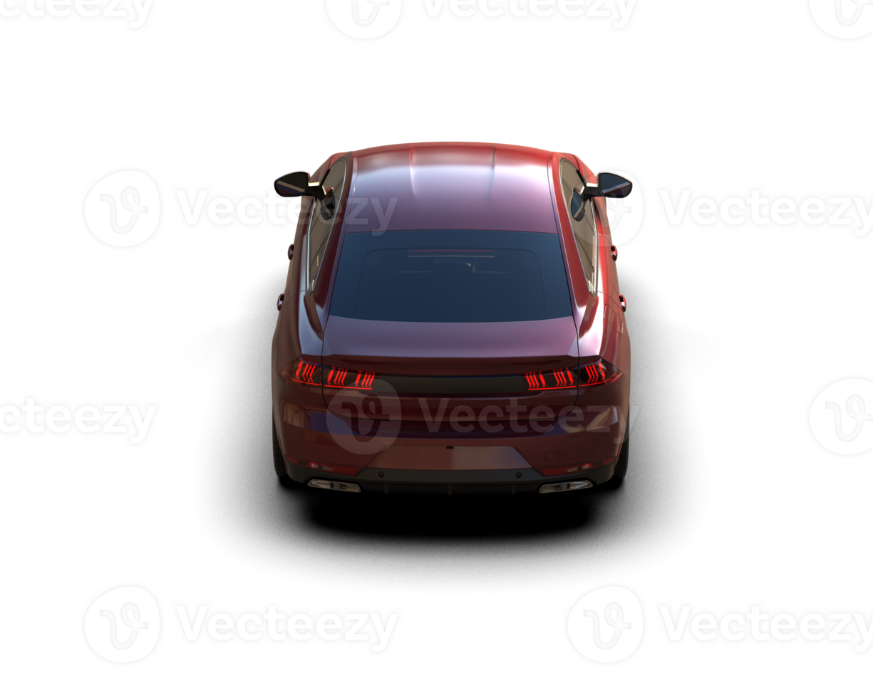 Modern car isolated on background. 3d rendering - illustration png