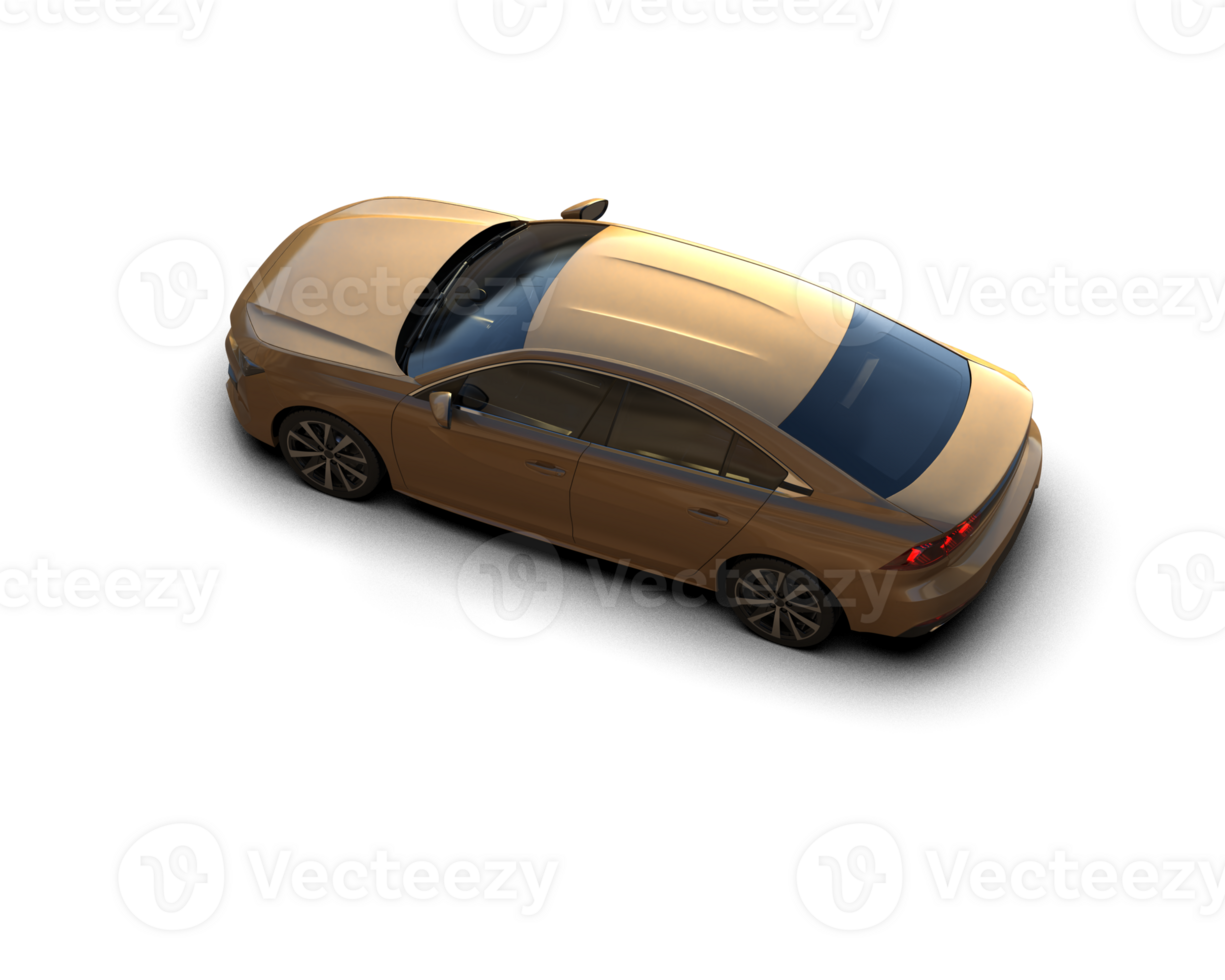 Modern car isolated on background. 3d rendering - illustration png