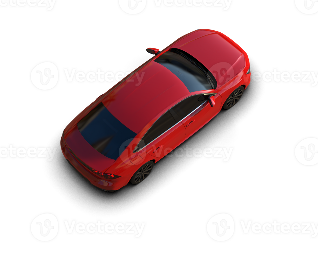 Modern car isolated on background. 3d rendering - illustration png