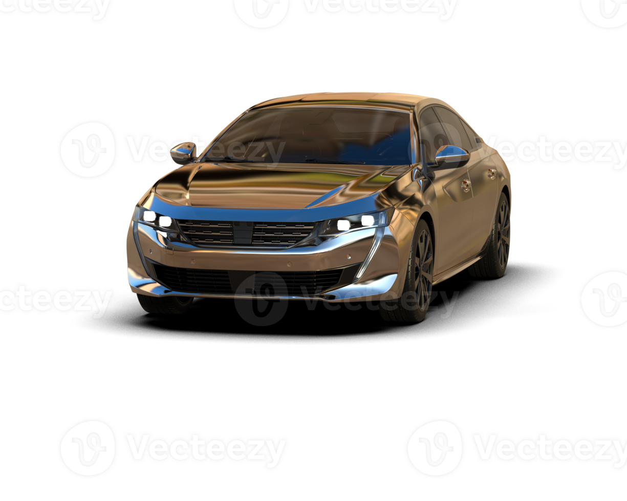 Modern car isolated on background. 3d rendering - illustration png