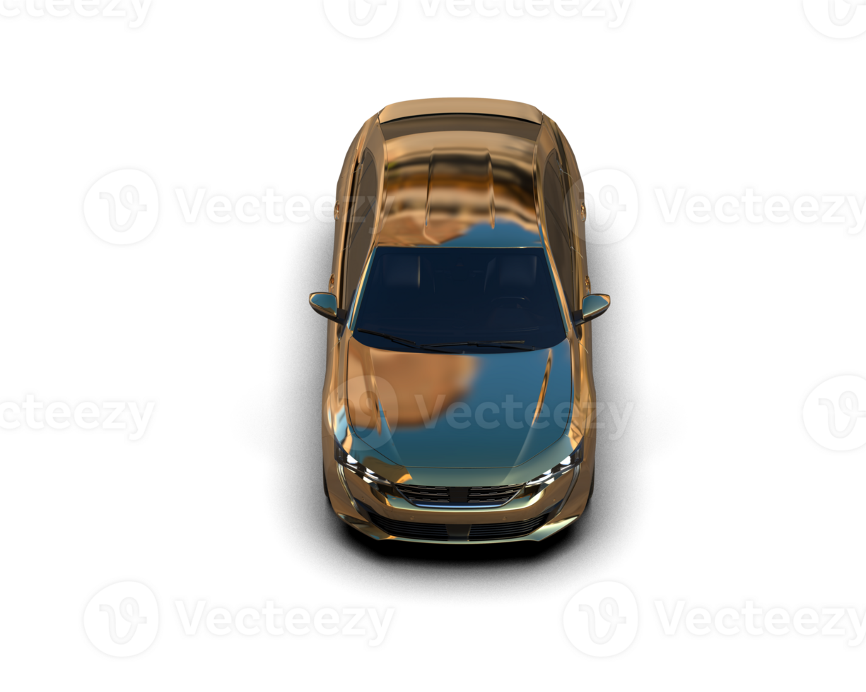 Modern car isolated on background. 3d rendering - illustration png