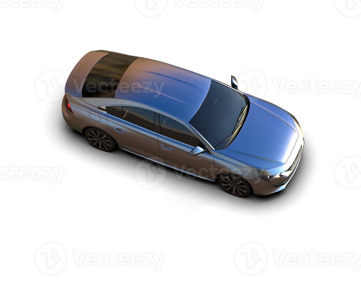 Modern car isolated on background. 3d rendering - illustration png