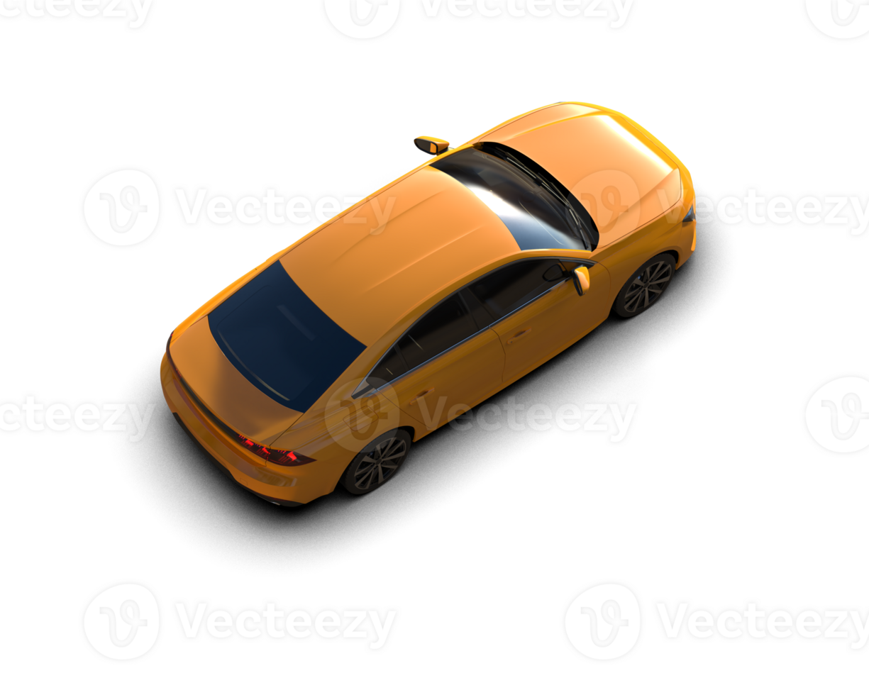 Modern car isolated on background. 3d rendering - illustration png
