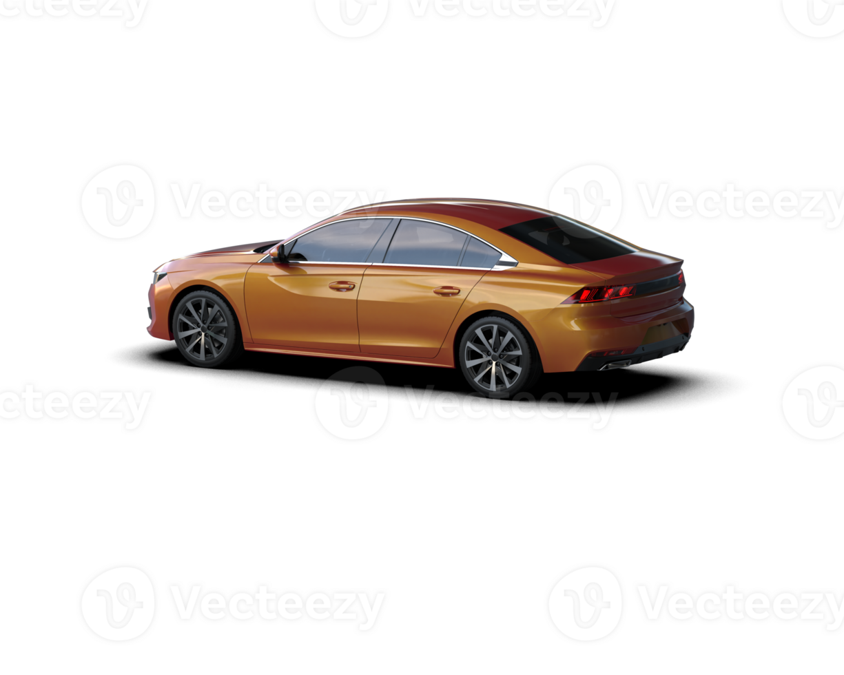 Modern car isolated on background. 3d rendering - illustration png
