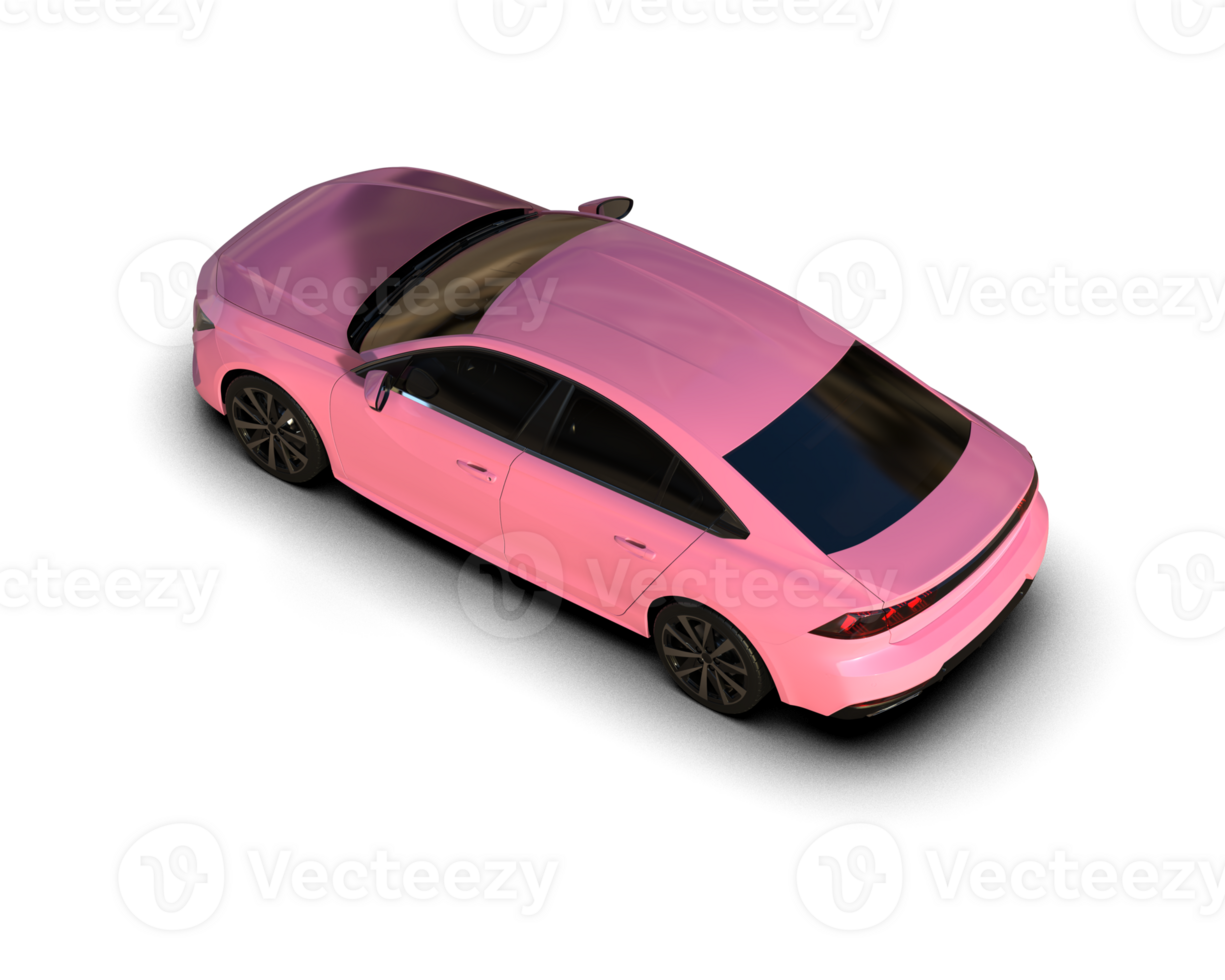 Modern car isolated on background. 3d rendering - illustration png