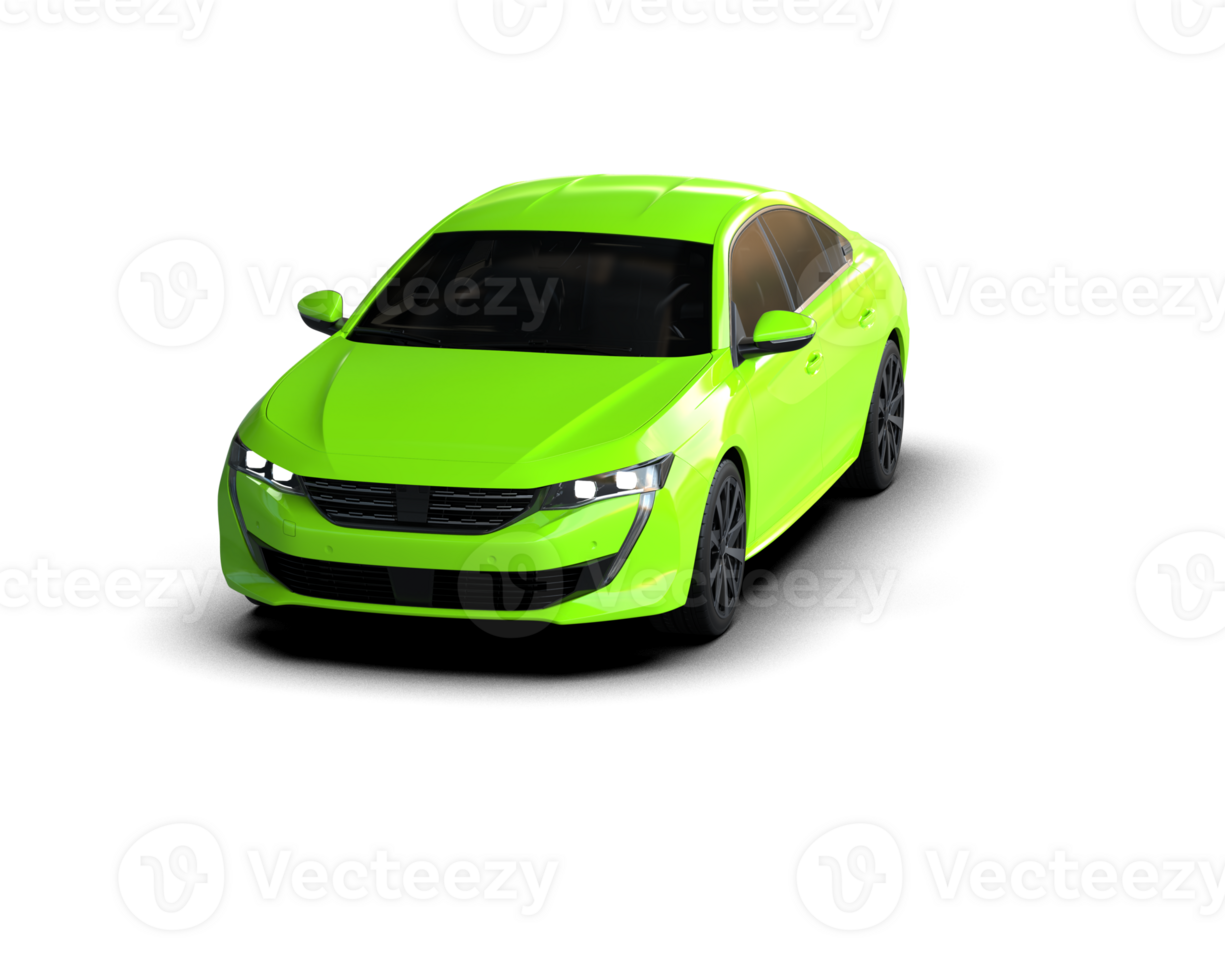 Modern car isolated on background. 3d rendering - illustration png