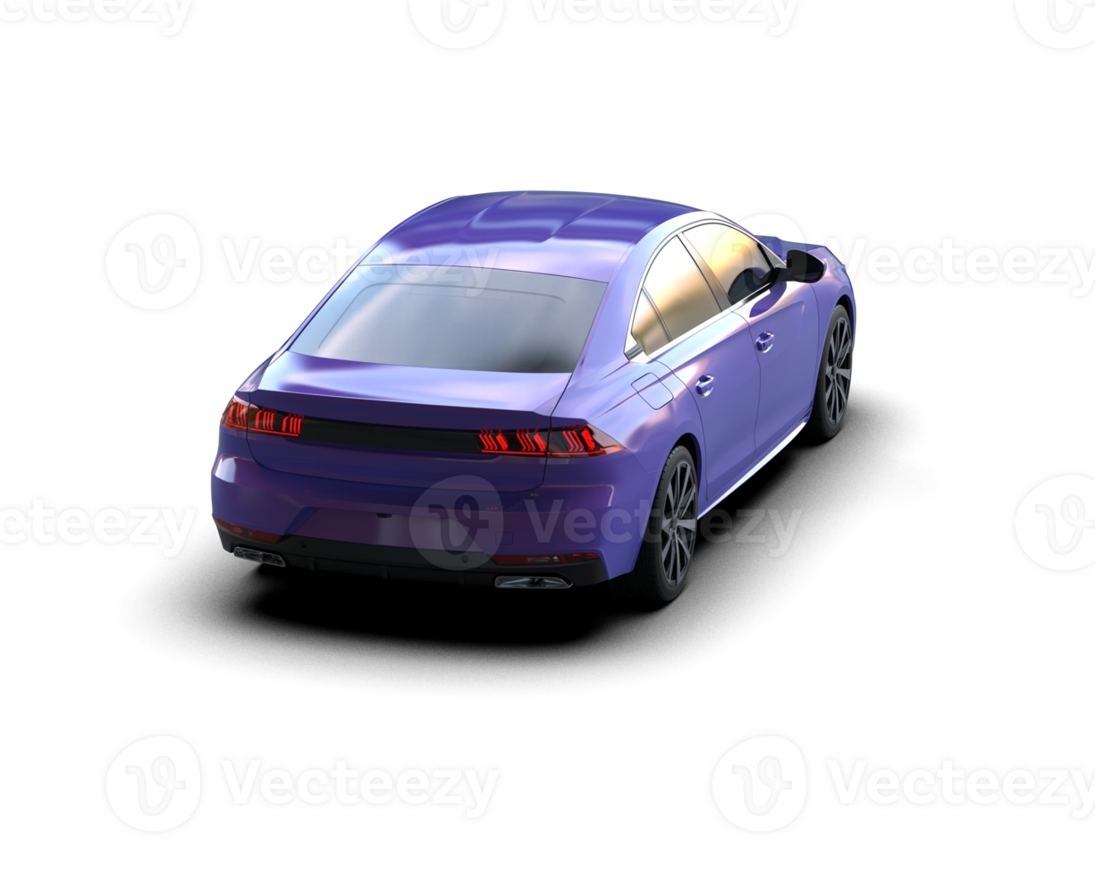 Modern car isolated on background. 3d rendering - illustration png