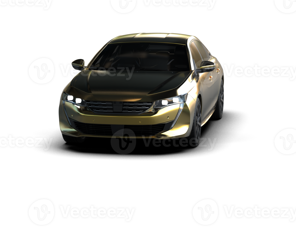 Modern car isolated on background. 3d rendering - illustration png
