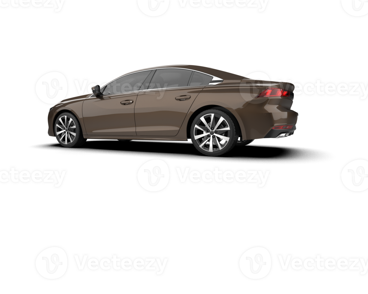 Modern car isolated on background. 3d rendering - illustration png
