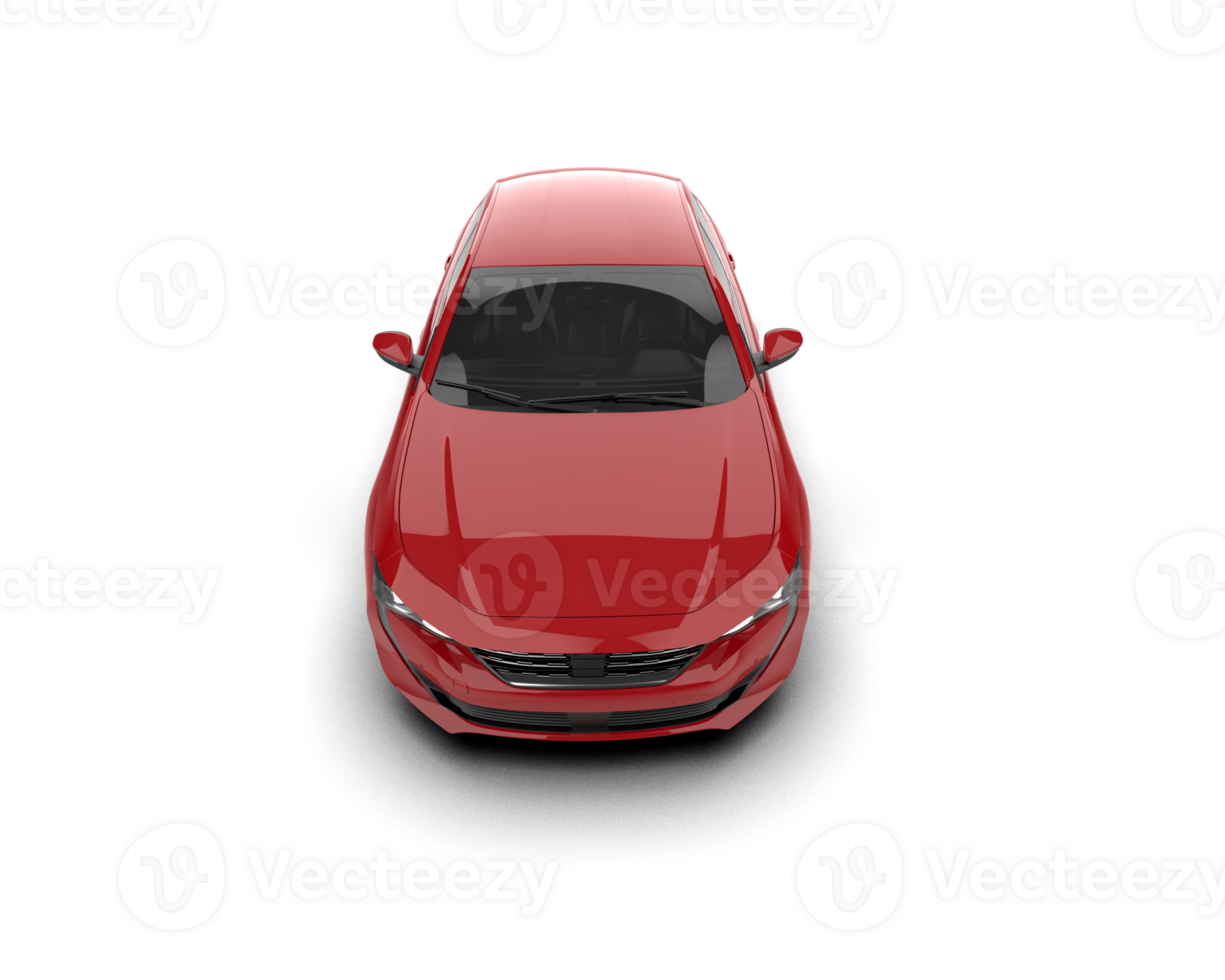 Modern car isolated on background. 3d rendering - illustration png