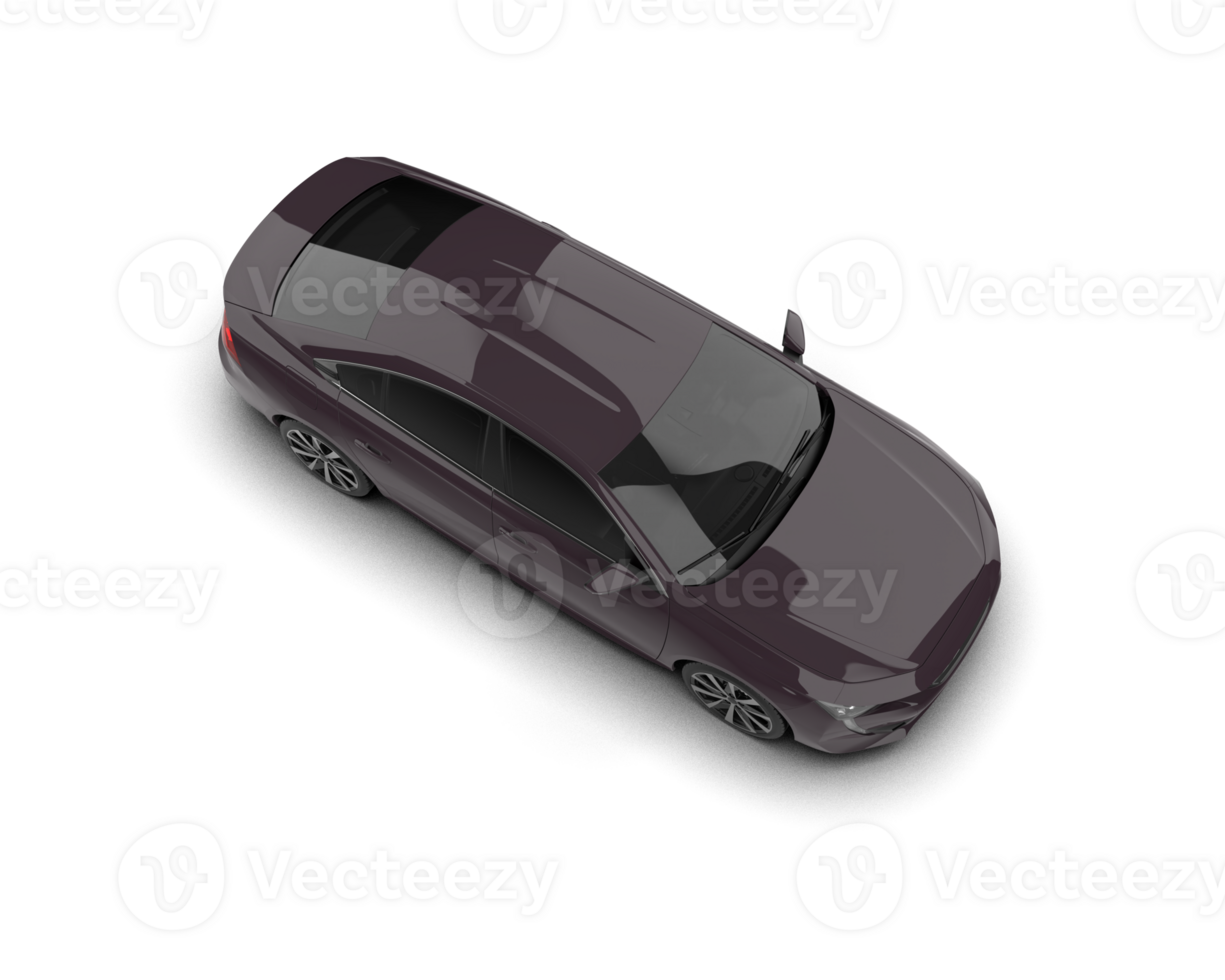 Modern car isolated on background. 3d rendering - illustration png