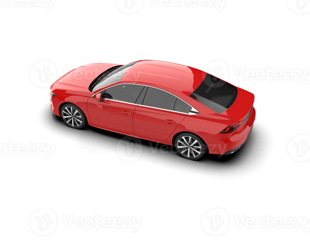 Modern car isolated on background. 3d rendering - illustration png