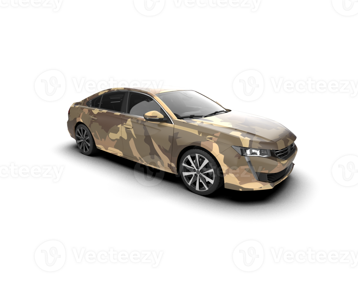 Modern car isolated on background. 3d rendering - illustration png