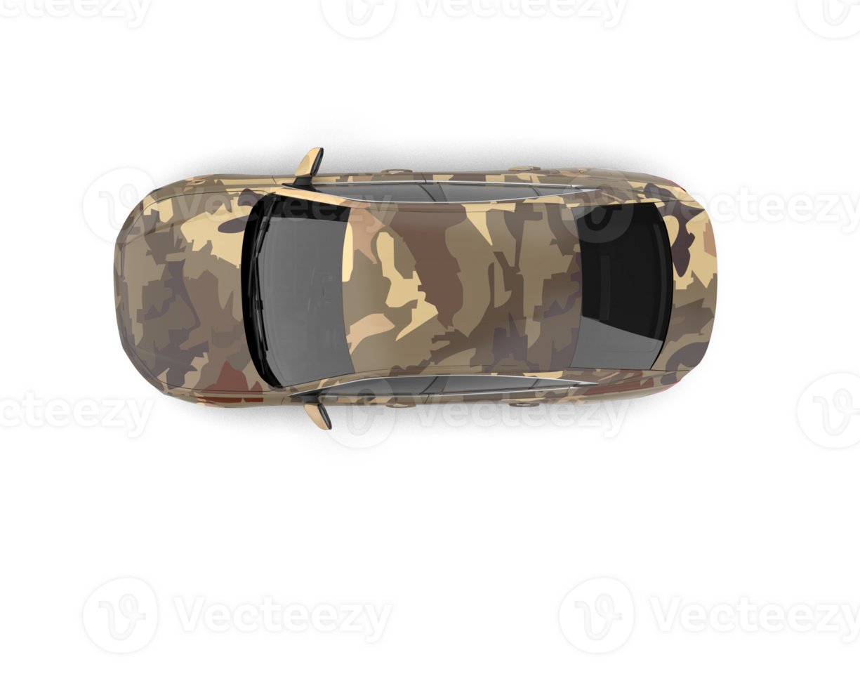 Modern car isolated on background. 3d rendering - illustration png