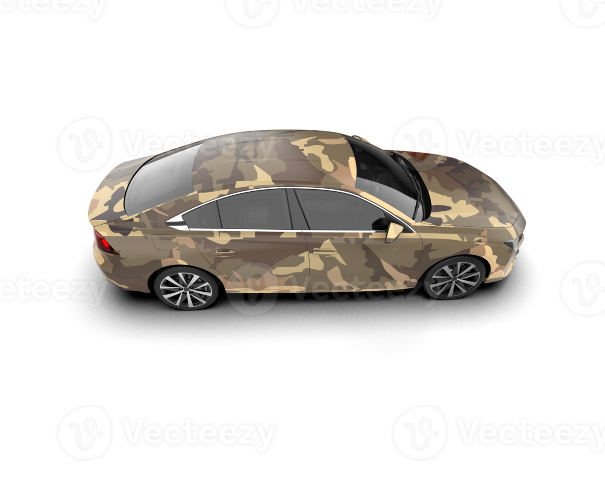 Modern car isolated on background. 3d rendering - illustration png
