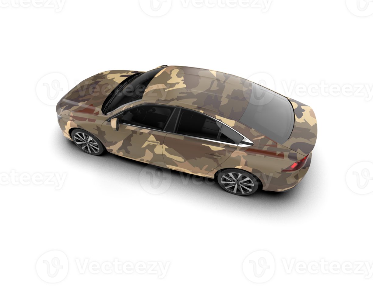 Modern car isolated on background. 3d rendering - illustration png