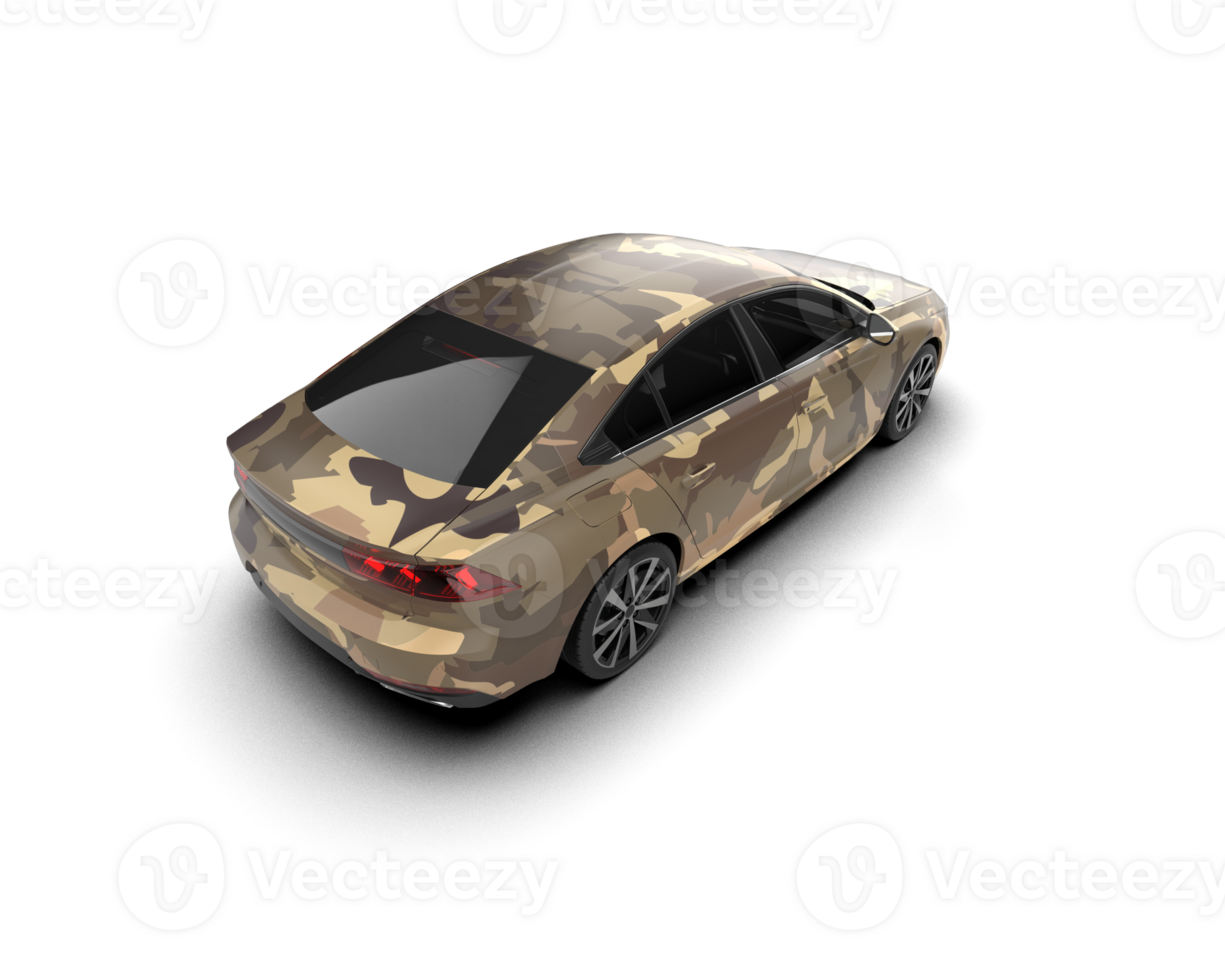Modern car isolated on background. 3d rendering - illustration png