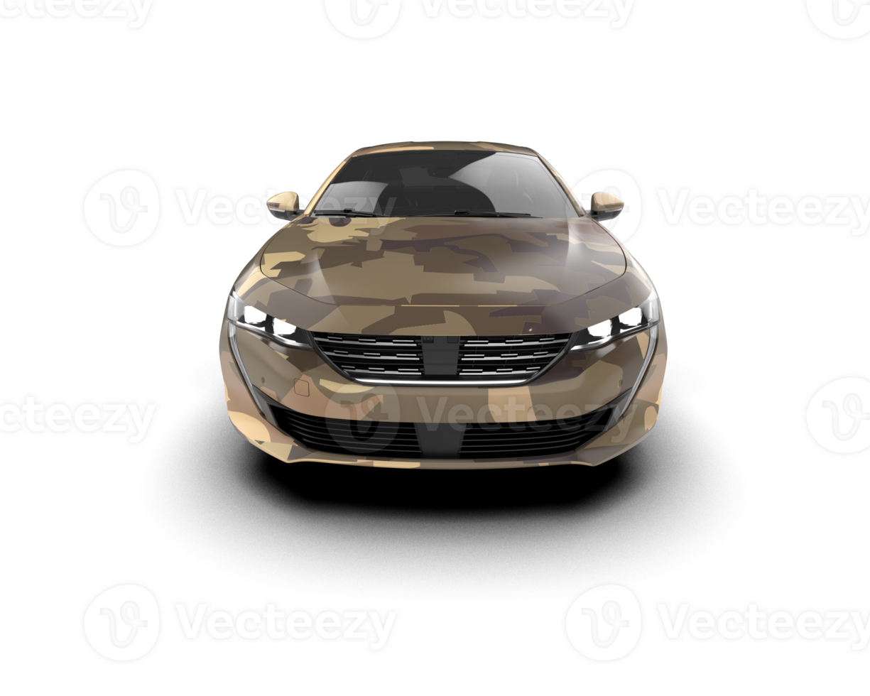 Modern car isolated on background. 3d rendering - illustration png