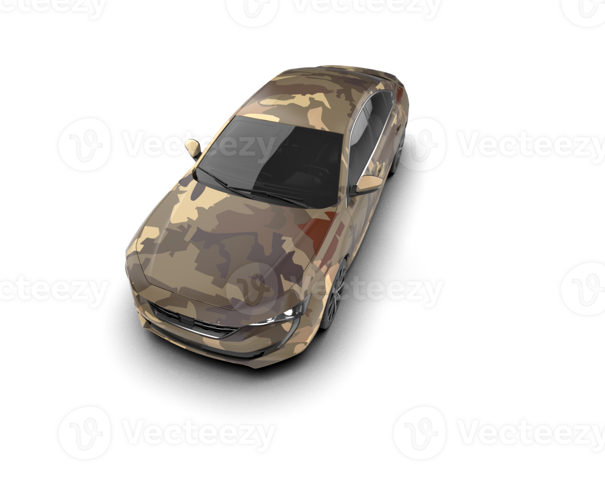 Modern car isolated on background. 3d rendering - illustration png