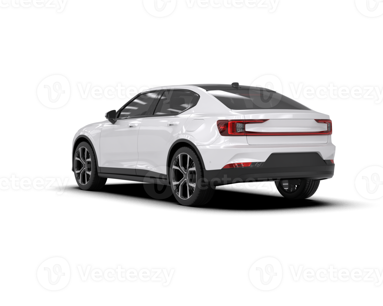 Modern car isolated on background. 3d rendering - illustration png