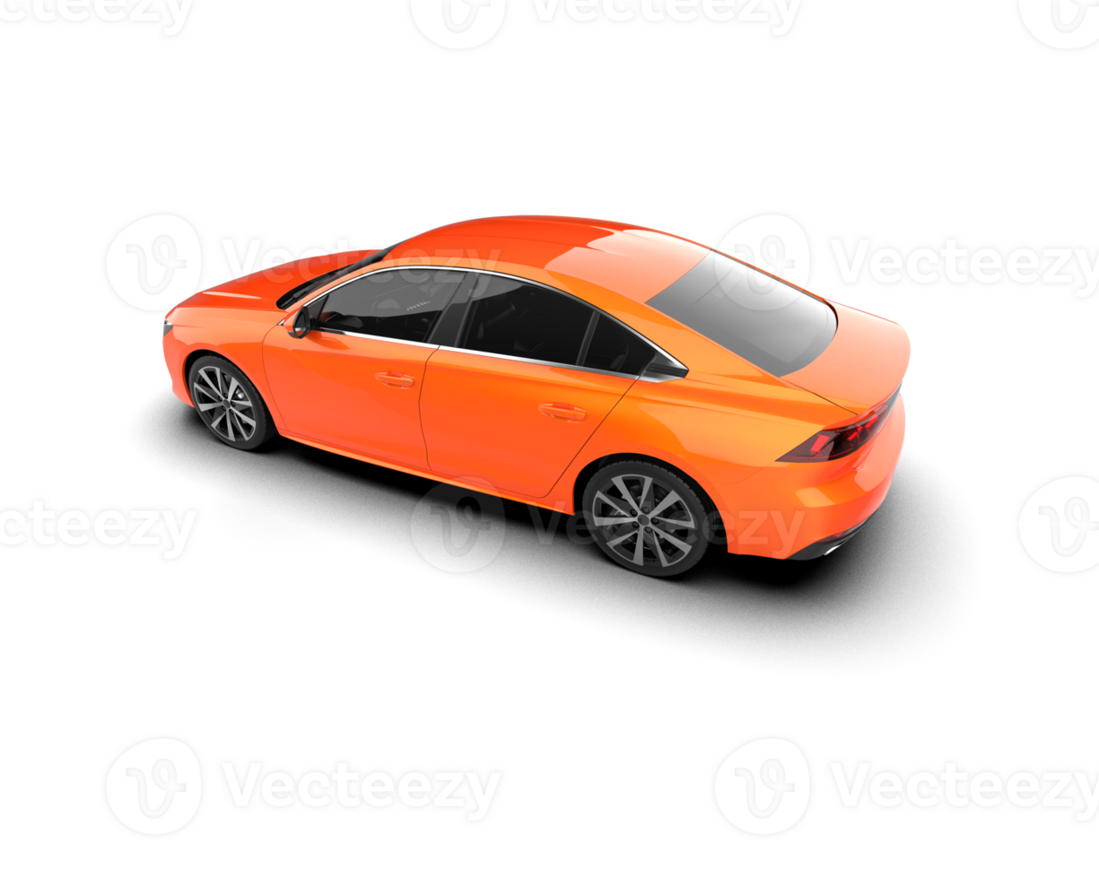 Modern car isolated on background. 3d rendering - illustration png