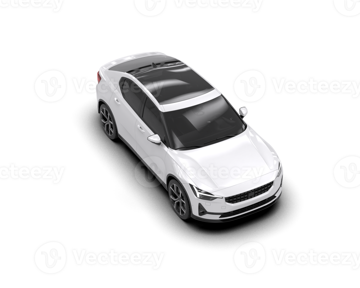 Modern car isolated on background. 3d rendering - illustration png