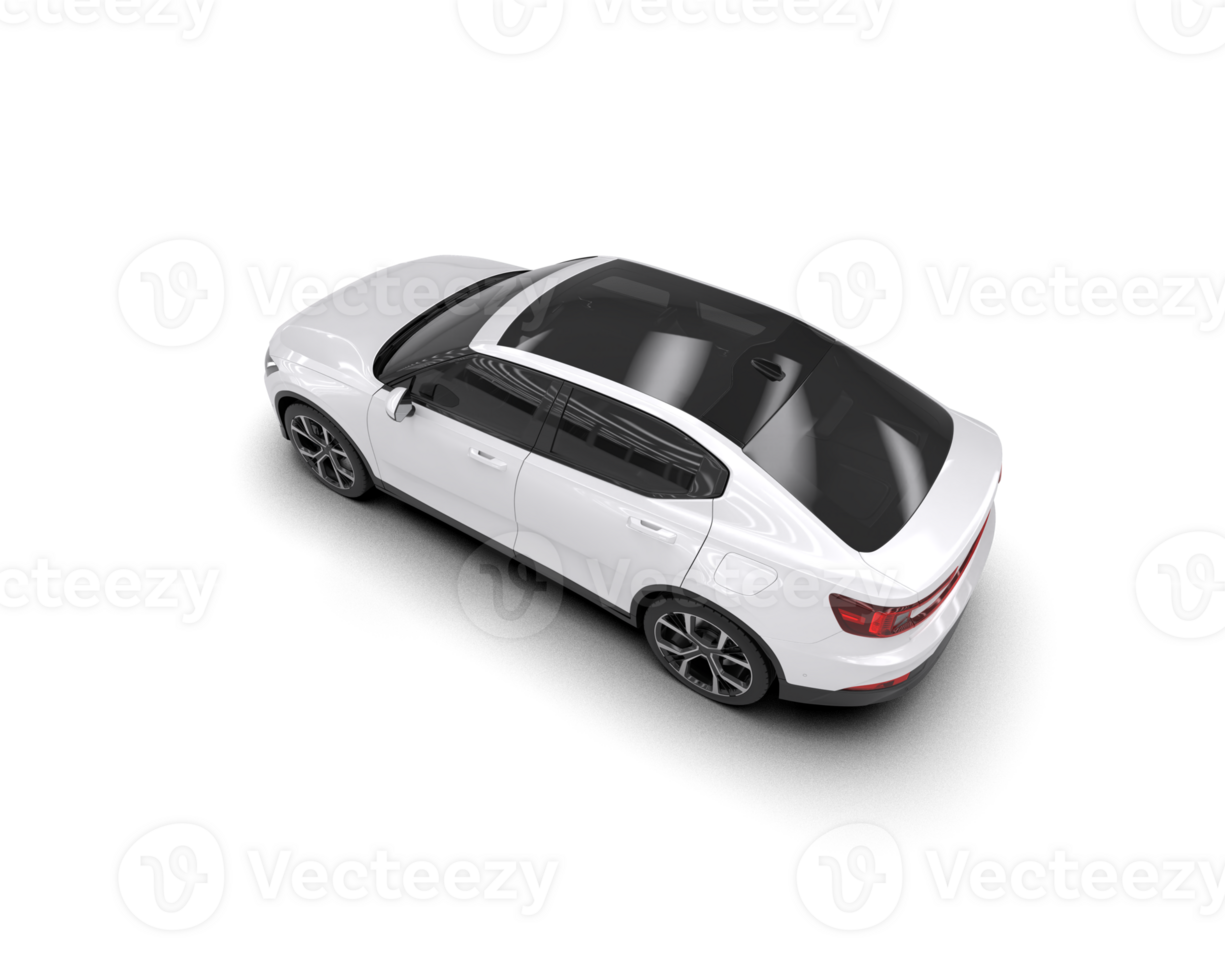 Modern car isolated on background. 3d rendering - illustration png